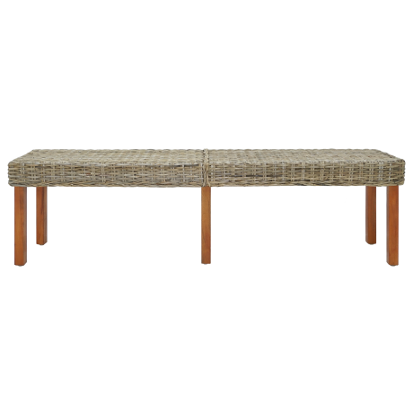 vidaXL Bank Naturel 160 x 35 x 45 cm Massief Mango Hout afbeelding2 - 1