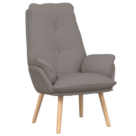 vidaXL Ligbed Taupe Stof afbeelding2 - 1