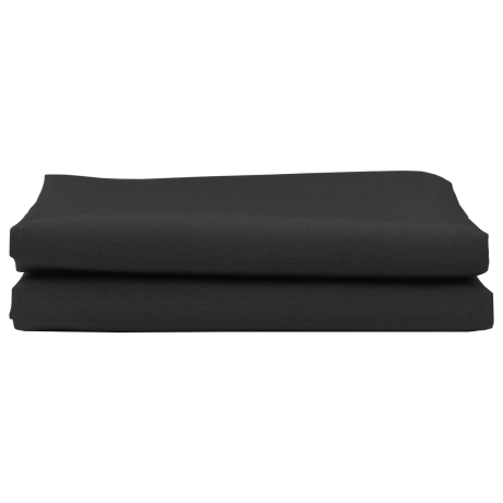 vidaXL Ligbed Vervangende Stof Zwart 10x1.6 m afbeelding2 - 1