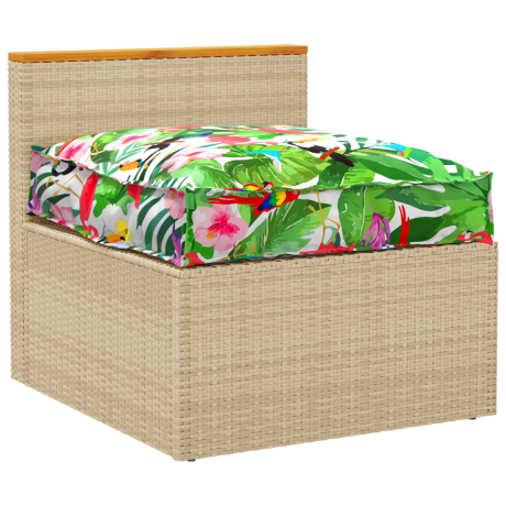 vidaXL Ligbedkussen Tropisch Dschungel 70x70x12 cm Oxford Stof afbeelding2 - 1