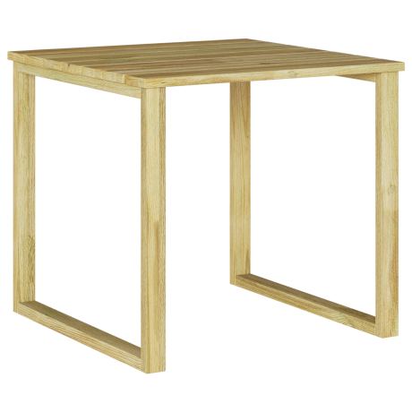 vidaXL Tafel Naturel 50,5 x 50 x 46 cm Geïmpregneerd grenenhout afbeelding2 - 1