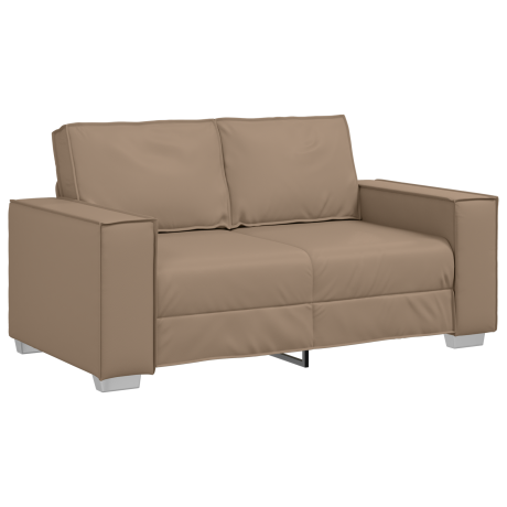 vidaXL Loveseat 120 cm kunstleer cappuccinokleurig afbeelding2 - 1