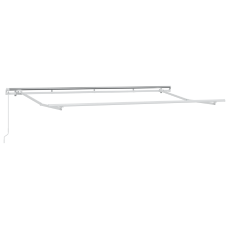 vidaXL Markiezenframe Uittrekbaar Handmatige Bediening 4x2 cm Metaal afbeelding2 - 1