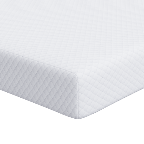 vidaXL Matraspads Wit 100 x 200 cm 100% polyester jacquard stof afbeelding2 - 1