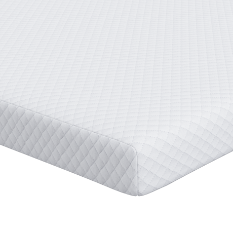 vidaXL Matraspads Wit 140 x 190 cm 100% polyester jacquard stof afbeelding2 - 1