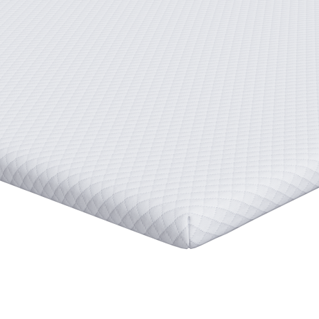 vidaXL Matraspads Wit 140 x 200 cm 100% polyester jacquard stof afbeelding2 - 1