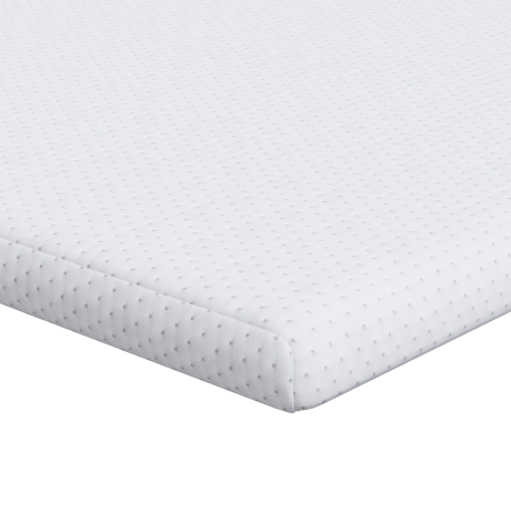 vidaXL Matraspads Wit 70 x 200 cm 100% polyester jacquard stof afbeelding2 - 1