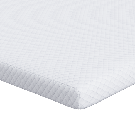 vidaXL Matraspads Wit 70 x 200 cm 100% polyester jacquard stof afbeelding2 - 1