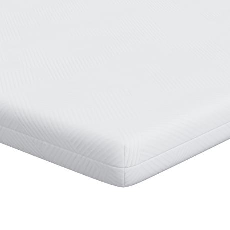 vidaXL Matraspads Wit 90 x 190 cm 100% polyester jacquard stof afbeelding2 - 1