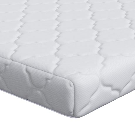 vidaXL Matrassen Wit 190 x 90 cm 100% polyester stof afbeelding2 - 1