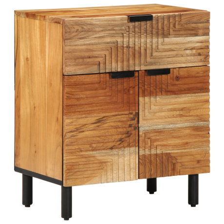 vidaXL Bed kast Bruin 50 x 33 x 60 cm Massief Acaciahout afbeelding2 - 1