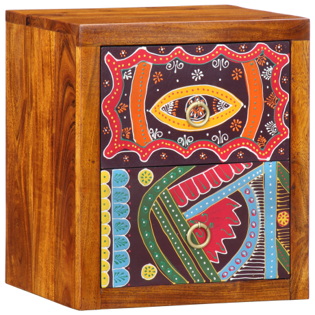 vidaXL Nachtkastjes 2 st 35x30x40 cm massief acaciahout afbeelding2 - 1