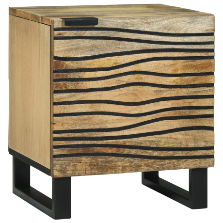 vidaXL Nachtkastjes 2 stuks 40x33,5x46 cm Massief Mango Hout afbeelding2 - 1