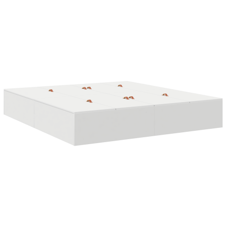 vidaXL Opbergbedframe met opslag Wit 180 x 200 cm Bewerkt hout afbeelding2 - 1