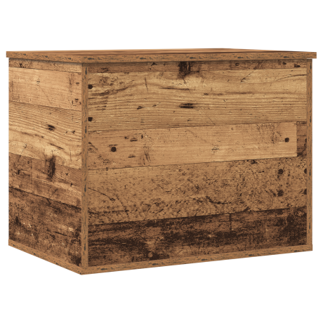 vidaXL Opslagdoos met opslag Oud hout 60 x 42 x 46 cm Bewerkt hout afbeelding2 - 1