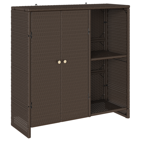 vidaXL Opbergkast 100x36x102 cm rattan bruin afbeelding2 - 1