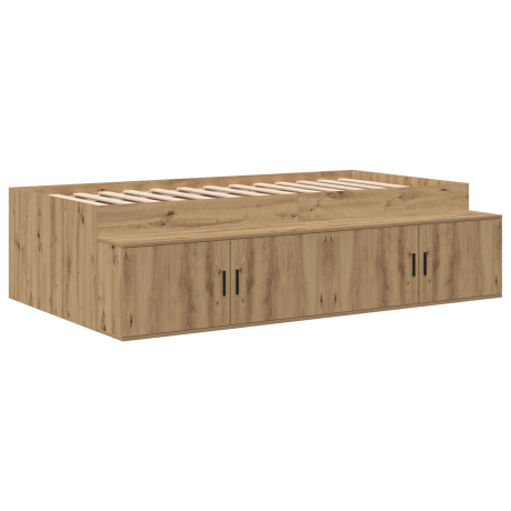 vidaXL Opslagbed Artisan Eiken 90x190 cm afbeelding2 - 1