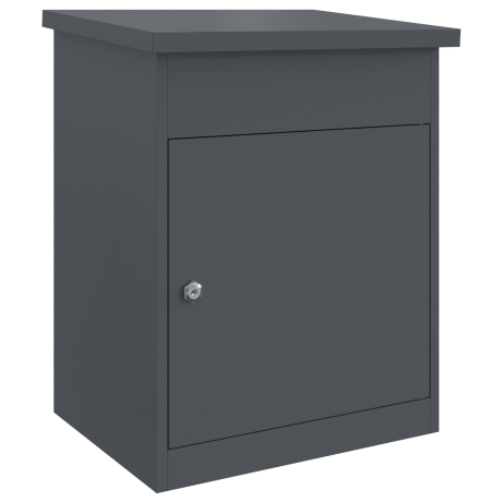 vidaXL Pakket inwerp box Antraciet 44 x 35 x 59 cm Staal afbeelding2 - 1