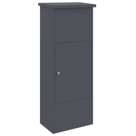 vidaXL Pakket inwerp box Antraciet 44.5 x 29 x 110.5 cm Staal afbeelding2 - 1