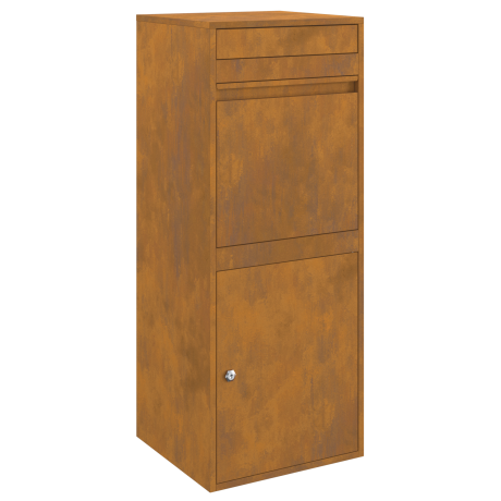vidaXL Pakket inwerp box Roestig 41 x 38 x 103 cm Cortenstaal afbeelding2 - 1