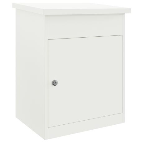 vidaXL Pakket inwerp box Wit 44 x 35 x 59 cm Staal afbeelding2 - 1