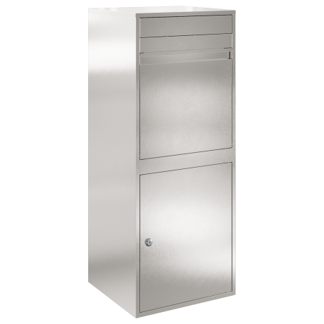 vidaXL Pakket inwerp box Zwart 41 x 38 x 103 cm Roestvrij staal afbeelding2 - 1
