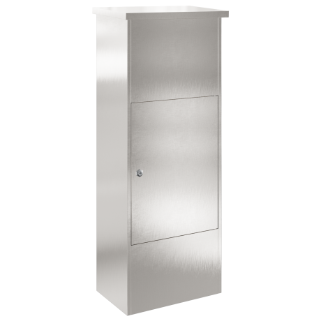 vidaXL Pakket inwerp box Zwart 44.5 x 29 x 110.5 cm Roestvrij staal afbeelding2 - 1