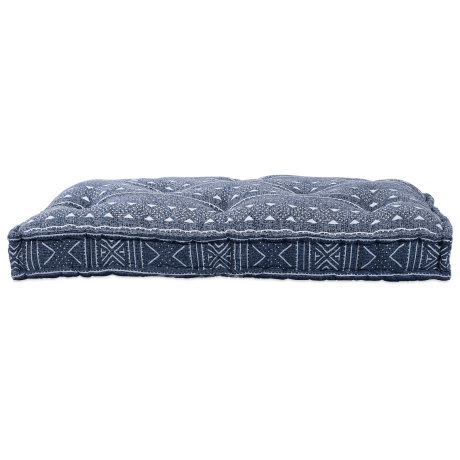 vidaXL Palletbankkussen 120x80x12 cm stof indigo afbeelding2 - 1