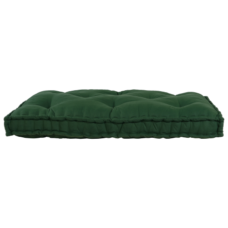 vidaXL Modulaire patchworkbank Groen 120 x 80 x 12 cm Stof afbeelding2 - 1