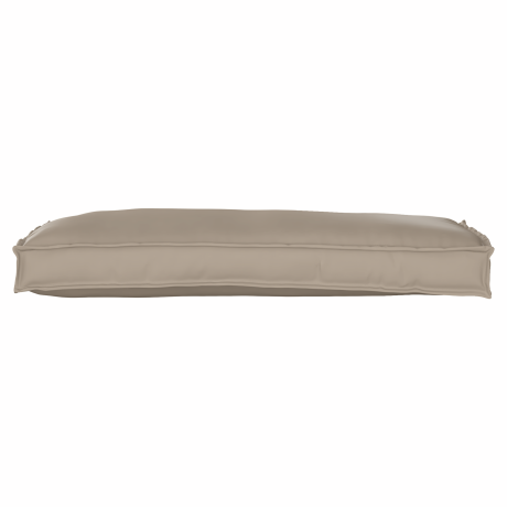 vidaXL Palletkussen bank 100x40x8 cm oxford stof taupe afbeelding2 - 1