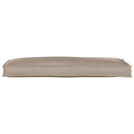 vidaXL Palletkussen bank 110x40x8 cm oxford stof taupe afbeelding2 - 1