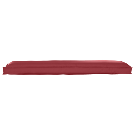 vidaXL Palletkussen bank 150x40x8 cm oxford stof wijnrood afbeelding2 - 1