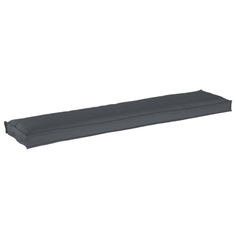 vidaXL Palletkussen bank 180x40x8 cm oxford stof antraciet afbeelding2 - 1