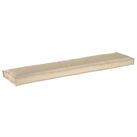 vidaXL Palletkussen bank 180x40x8 cm oxford stof beige afbeelding2 - 1