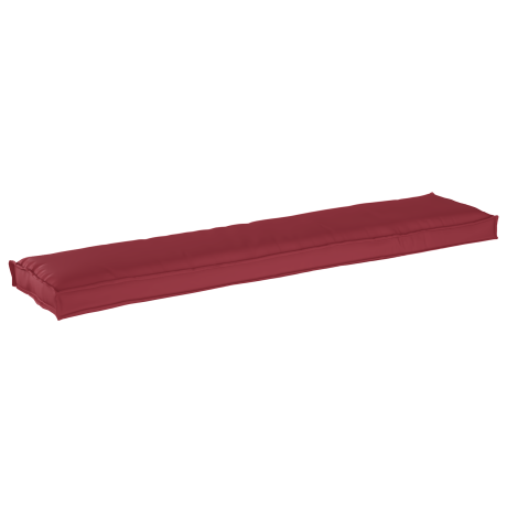 vidaXL Palletkussen bank 180x40x8 cm oxford stof wijnrood afbeelding2 - 1