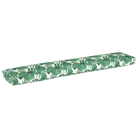 vidaXL Palletkussen bank 200x40x8 cm bladpatroon oxford stof afbeelding2 - 1
