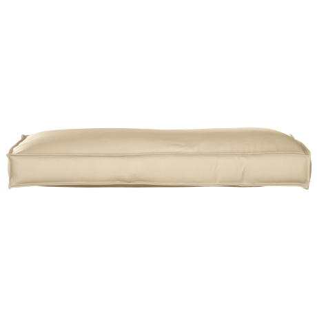 vidaXL Palletkussen rugleuning 120x40x12 cm oxford stof beige afbeelding2 - 1