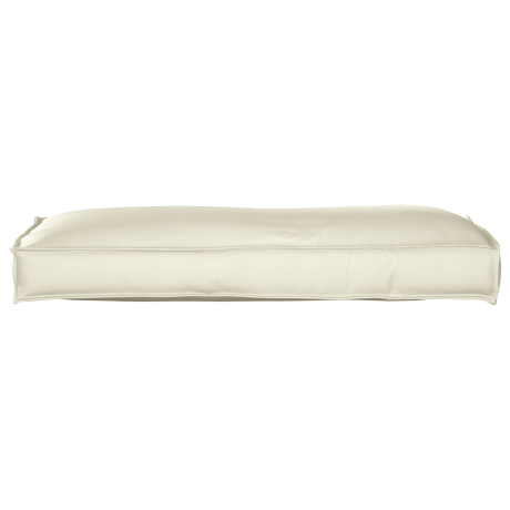 vidaXL Palletkussen rugleuning 120x40x12 cm oxford stof crèmekleurig afbeelding2 - 1