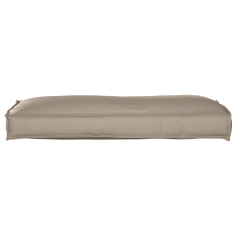 vidaXL Palletkussen rugleuning 120x40x12 cm oxford stof taupe afbeelding2 - 1