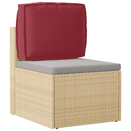vidaXL Palletkussen rugleuning 50x40x12 cm oxford stof wijnrood afbeelding2 - 1