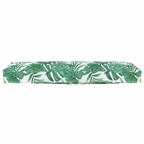 vidaXL Palletkussen voor Bank Bladpatroon 120x40x8 cm Oxford Stof afbeelding2 - 1
