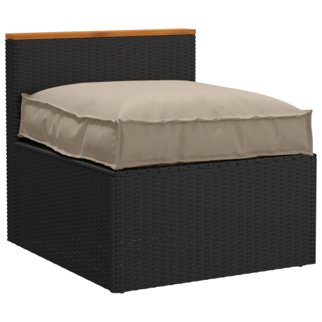 vidaXL Palletkussen voor zitvlak Taupe 70 x 70 x 12 cm Oxford Stof afbeelding2 - 1