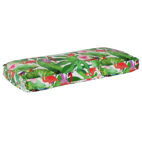 vidaXL Palletkussen Zit/Steun Tropische Jungle 120x50x12 cm Oxford Stof afbeelding2 - 1