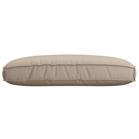 vidaXL Palletkussen zitting 120x80x12 cm oxford stof taupe afbeelding2 - 1