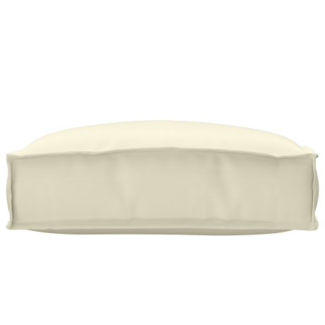 vidaXL Palletkussen zitting 50x50x12 cm oxford stof crèmekleurig afbeelding2 - 1