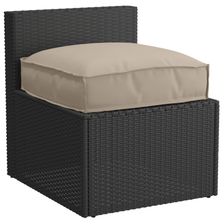 vidaXL Palletkussen zitting 50x50x12 cm oxford stof taupe afbeelding2 - 1