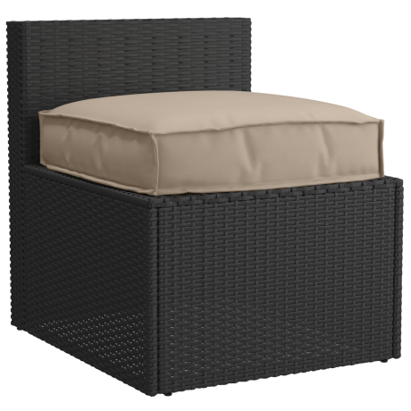 vidaXL Palletkussen zitting 60x60x12 cm oxford stof taupe afbeelding2 - 1