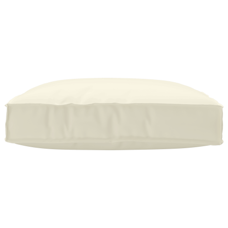 vidaXL Palletkussen zitting 80x80x12 cm oxford stof crèmekleurig afbeelding2 - 1