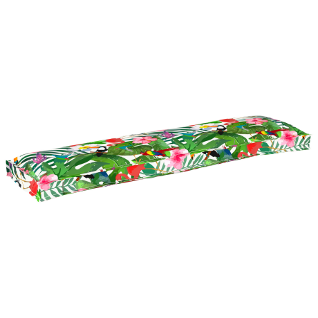 vidaXL Palletkussens 2 st bank 150x40x8 cm jungle oxford stof afbeelding2 - 1