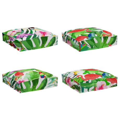 vidaXL Palletkussens 4 st zitting 40x40x8 cm jungle oxford stof afbeelding2 - 1